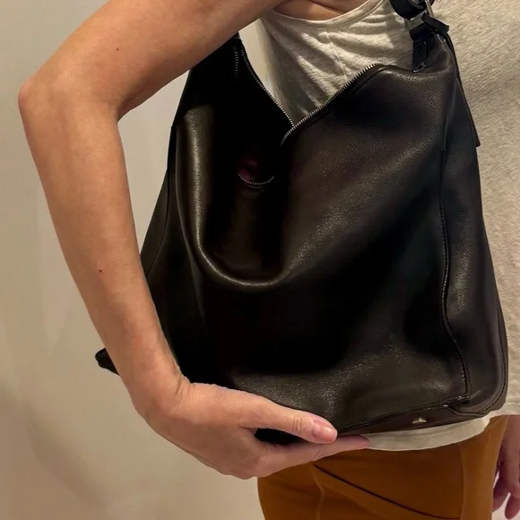 STUNNING Jil Sander chocolate leather shoulder bag - Picture 6 of 10